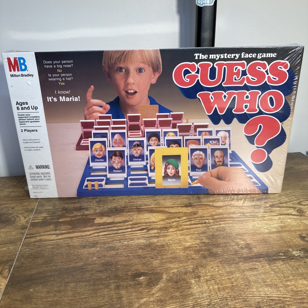 Vintage Guess Who? 1991 Board Game by Milton Bradley - New Unopened Sealed